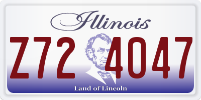 IL license plate Z724047