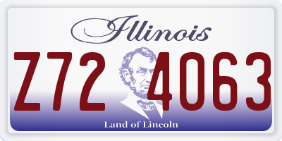IL license plate Z724063