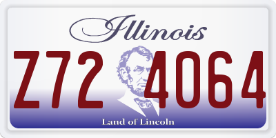 IL license plate Z724064