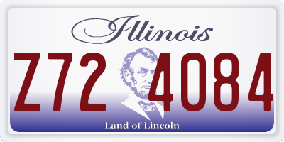 IL license plate Z724084