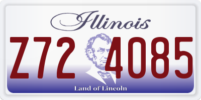 IL license plate Z724085