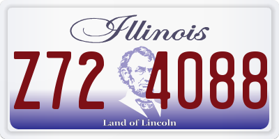 IL license plate Z724088