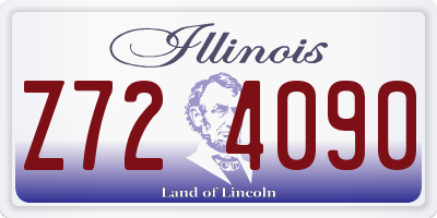 IL license plate Z724090