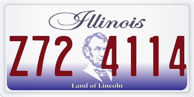 IL license plate Z724114