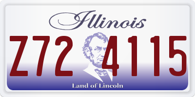 IL license plate Z724115