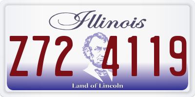 IL license plate Z724119