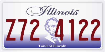 IL license plate Z724122