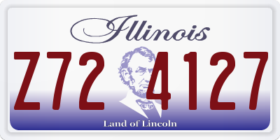IL license plate Z724127