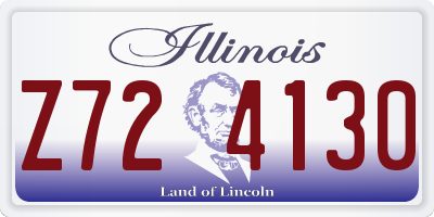 IL license plate Z724130