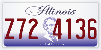 IL license plate Z724136