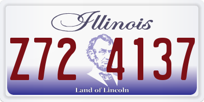 IL license plate Z724137