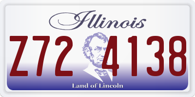 IL license plate Z724138