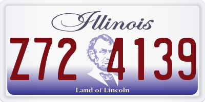 IL license plate Z724139