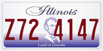 IL license plate Z724147