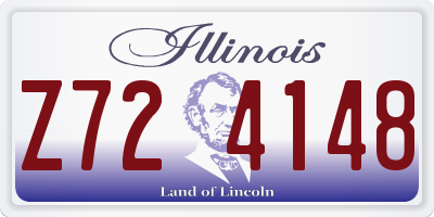 IL license plate Z724148