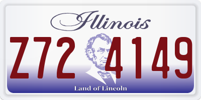 IL license plate Z724149