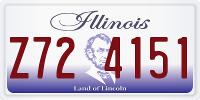 IL license plate Z724151