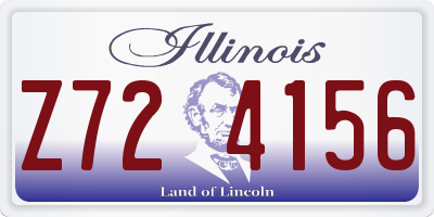 IL license plate Z724156