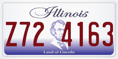 IL license plate Z724163
