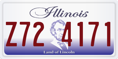 IL license plate Z724171