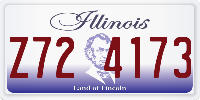 IL license plate Z724173