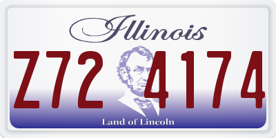 IL license plate Z724174