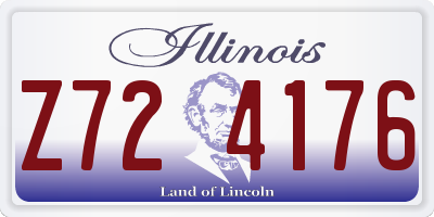 IL license plate Z724176