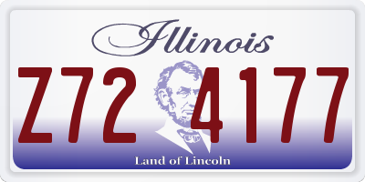 IL license plate Z724177