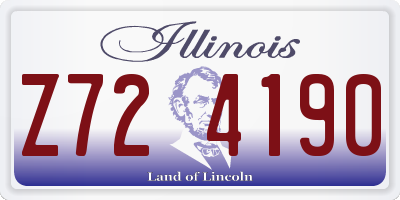 IL license plate Z724190