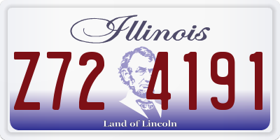 IL license plate Z724191