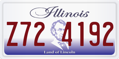 IL license plate Z724192