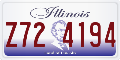 IL license plate Z724194