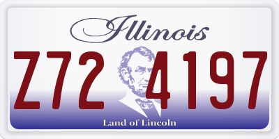 IL license plate Z724197