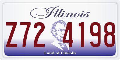 IL license plate Z724198