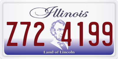 IL license plate Z724199