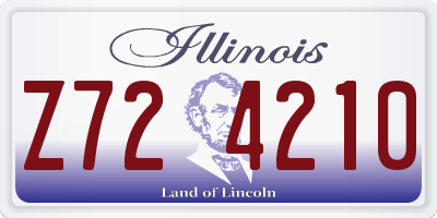 IL license plate Z724210