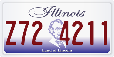 IL license plate Z724211