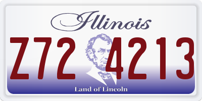 IL license plate Z724213