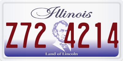 IL license plate Z724214
