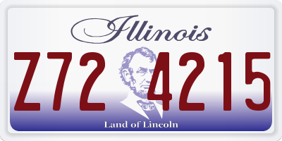 IL license plate Z724215