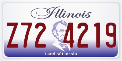 IL license plate Z724219