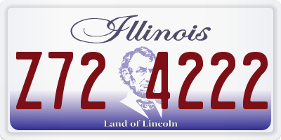 IL license plate Z724222