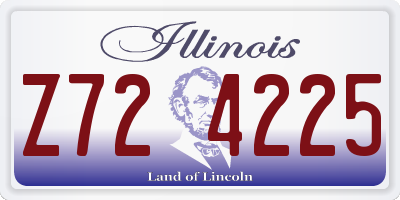IL license plate Z724225