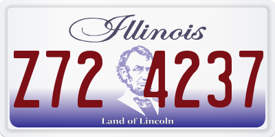 IL license plate Z724237