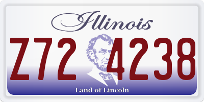 IL license plate Z724238