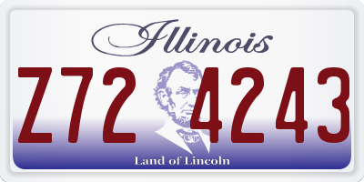 IL license plate Z724243