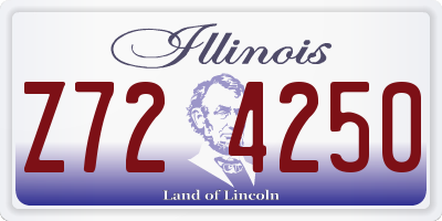IL license plate Z724250
