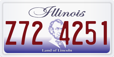 IL license plate Z724251