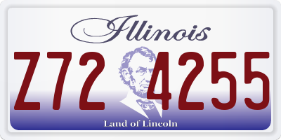 IL license plate Z724255