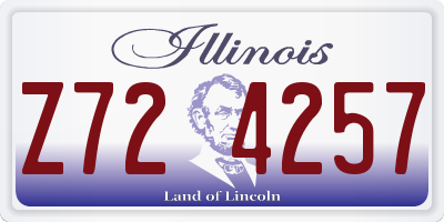 IL license plate Z724257
